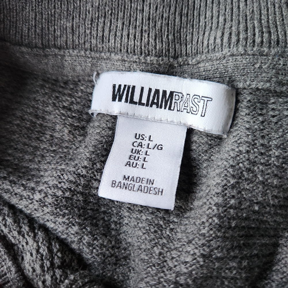William Rast Shirt Womens Gray Longsleeve Henley Solid Waffle Knit - Picture 3 of 9